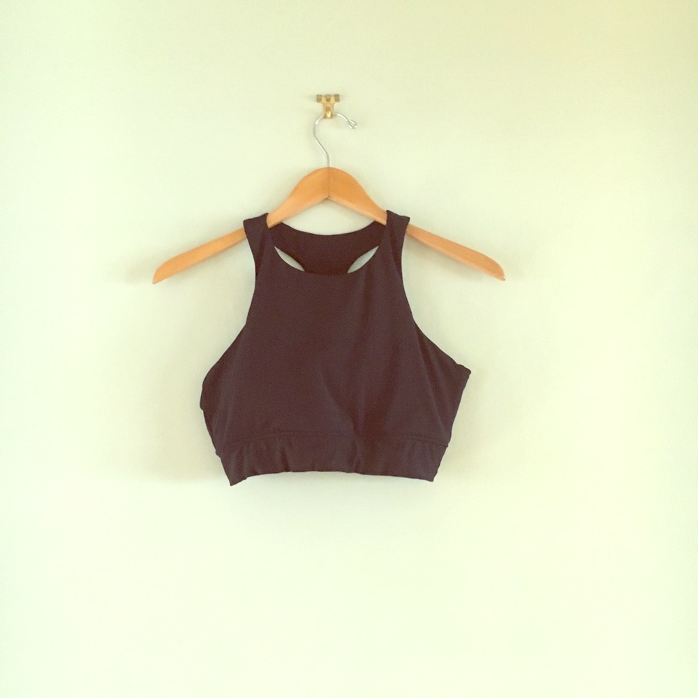 Athleta racerback crop top / sports bra (M)